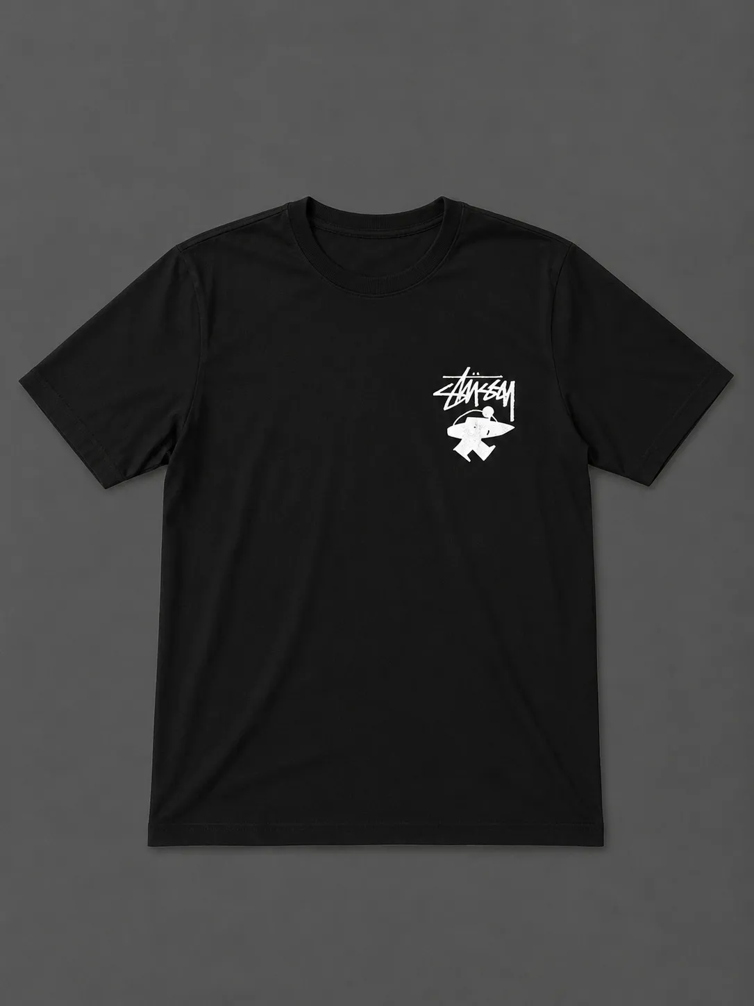 Camisa Preta Street Stussy